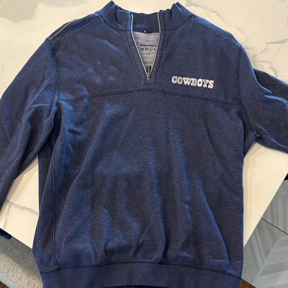 Tommy Hilfiger Navy Reversible Zip-Front 'Cowboys' Pullover